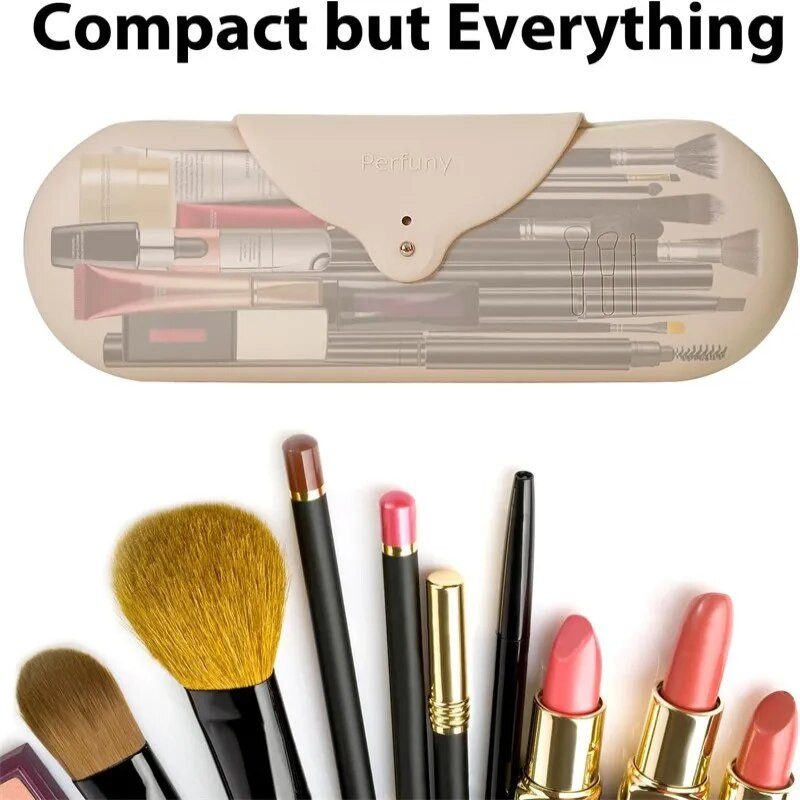 Θήκη για βούρτσα μακιγιάζ ταξιδιού Φορητή αγκράφα για τσάντα μακιγιάζ από σιλικόνη Μαλακή κομψή αδιάβροχη θήκη για εργαλεία μακιγιάζ