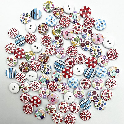 30 komada Okruglo dugme od 15 mm s monogramom Karirano dugme s božićnim prugama Love Scrapbooking za vjenčanje Dodaci za šivanje