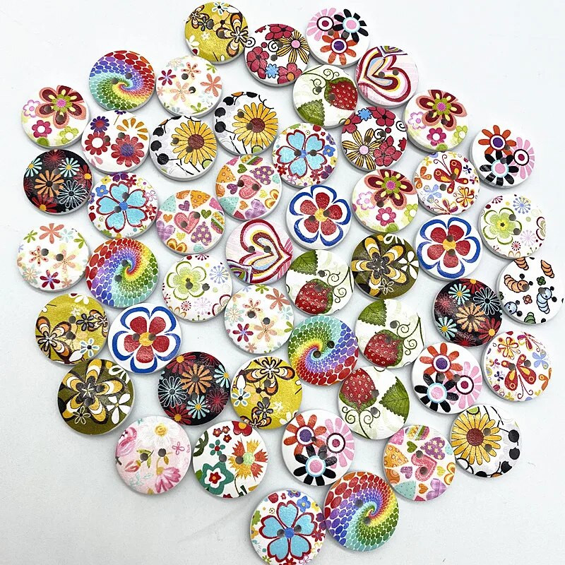 30 komada Okruglo dugme od 15 mm s monogramom Karirano dugme s božićnim prugama Love Scrapbooking za vjenčanje Dodaci za šivanje