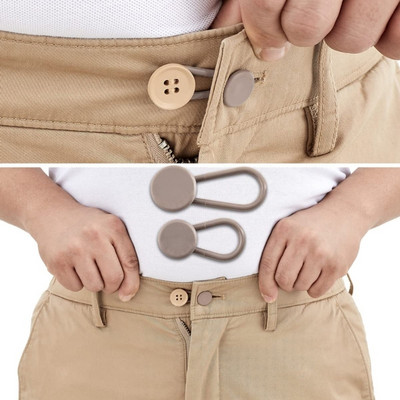 Κουμπιά επέκτασης παντελονιού 15mm/18mm Εύκαμπτα κουμπιά επέκτασης μέσης για τζιν Παντελόνι για γυναίκες & άνδρες Τζιν φούστα εγκυμοσύνης 87HA