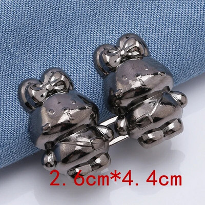 2kom medvjeđeg oblika s podesivim gumbom za traperice, kopčom oko struka, produžetkom za hlače, zamjenskim iglama za pričvršćivanje traperica