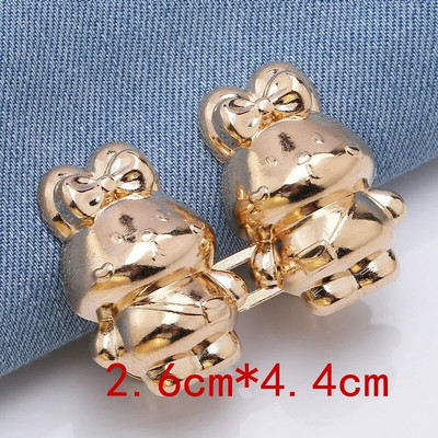 2kom medvjeđeg oblika s podesivim gumbom za traperice, kopčom oko struka, produžetkom za hlače, zamjenskim iglama za pričvršćivanje traperica