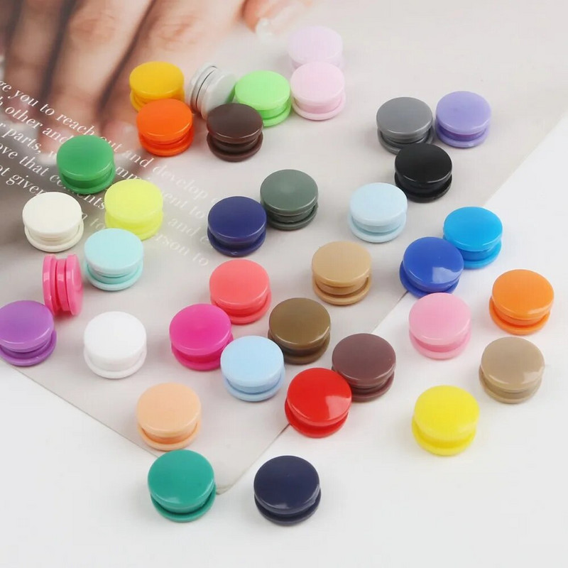 20Σετ Στρογγυλά πλαστικά κουμπιά κουμπιά κουμπιά KAM T5 12mm Αξεσουάρ ενδυμάτων για βρεφικά ρούχα Κλιπ Παπλωματοθήκη Κουμπί σεντόνι