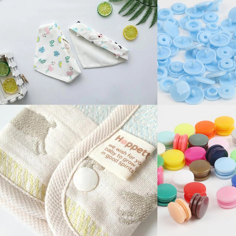 20Σετ Στρογγυλά πλαστικά κουμπιά κουμπιά κουμπιά KAM T5 12mm Αξεσουάρ ενδυμάτων για βρεφικά ρούχα Κλιπ Παπλωματοθήκη Κουμπί σεντόνι