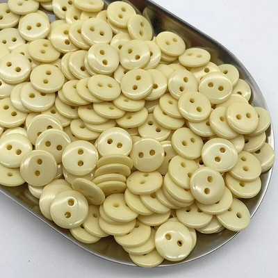 50 tk 11,5 mm värvid Double Eye Bread nupp ümmargune vaigu õmblusnööbid isetegemine scrapbooking mitmevärviline