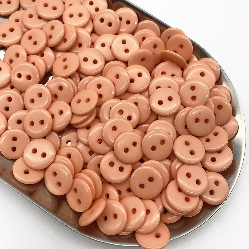 50 tk 11,5 mm värvid Double Eye Bread nupp ümmargune vaigu õmblusnööbid isetegemine scrapbooking mitmevärviline