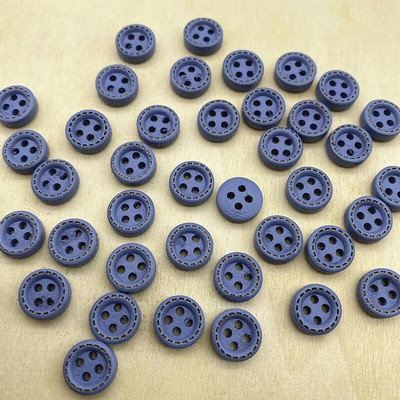 Uued 50 tk 10 mm 4 auguga mini värvinööbid Täpiline niit puidust nööbid rõivatarvikud, pulmakaunistused, õmblustarvikud