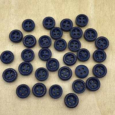 Uued 50 tk 10 mm 4 auguga mini värvinööbid Täpiline niit puidust nööbid rõivatarvikud, pulmakaunistused, õmblustarvikud