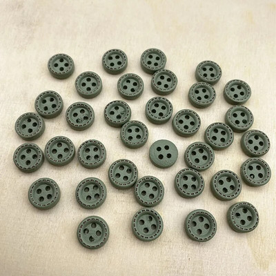 Uued 50 tk 10 mm 4 auguga mini värvinööbid Täpiline niit puidust nööbid rõivatarvikud, pulmakaunistused, õmblustarvikud