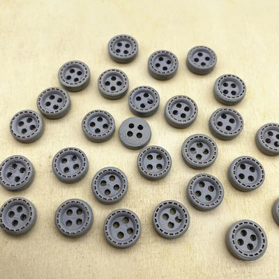 Uued 50 tk 10 mm 4 auguga mini värvinööbid Täpiline niit puidust nööbid rõivatarvikud, pulmakaunistused, õmblustarvikud