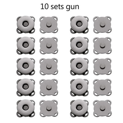 10/8 komplekti magnetnööbiga metallist ploomiõis õmmelda nööpnööbid Kinnitused rahakottide jaoks Käekott Riided DIY Aksessuaarid