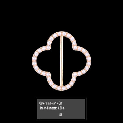 Uus mood nurga alläär talje sõlmitud prossid Kristallpärlmetallist Hijab Sall Ring Nööpsärk T-särk Fikseeritud pandlaga aksessuaarid