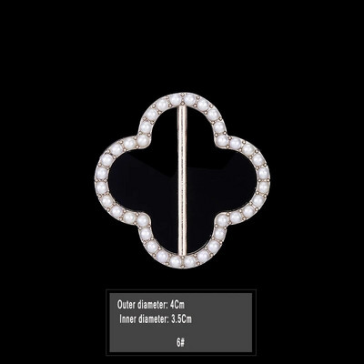 Uus mood nurga alläär talje sõlmitud prossid Kristallpärlmetallist Hijab Sall Ring Nööpsärk T-särk Fikseeritud pandlaga aksessuaarid