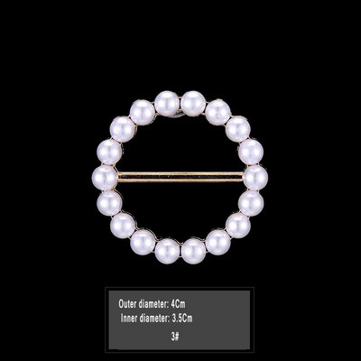 Uus mood nurga alläär talje sõlmitud prossid Kristallpärlmetallist Hijab Sall Ring Nööpsärk T-särk Fikseeritud pandlaga aksessuaarid