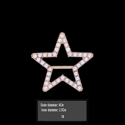 Uus mood nurga alläär talje sõlmitud prossid Kristallpärlmetallist Hijab Sall Ring Nööpsärk T-särk Fikseeritud pandlaga aksessuaarid