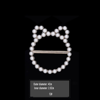 Uus mood nurga alläär talje sõlmitud prossid Kristallpärlmetallist Hijab Sall Ring Nööpsärk T-särk Fikseeritud pandlaga aksessuaarid