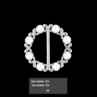 Uus mood nurga alläär talje sõlmitud prossid Kristallpärlmetallist Hijab Sall Ring Nööpsärk T-särk Fikseeritud pandlaga aksessuaarid