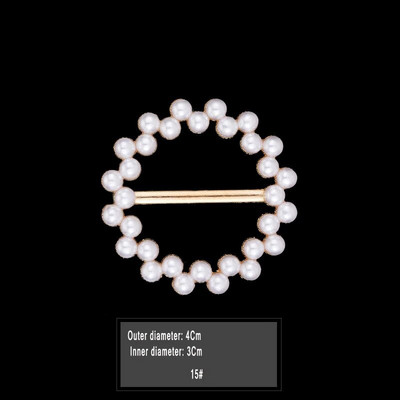 Uus mood nurga alläär talje sõlmitud prossid Kristallpärlmetallist Hijab Sall Ring Nööpsärk T-särk Fikseeritud pandlaga aksessuaarid