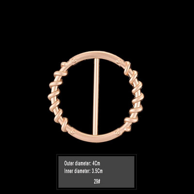 Uus mood nurga alläär talje sõlmitud prossid Kristallpärlmetallist Hijab Sall Ring Nööpsärk T-särk Fikseeritud pandlaga aksessuaarid