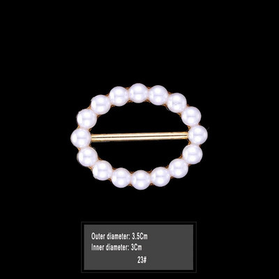 Uus mood nurga alläär talje sõlmitud prossid Kristallpärlmetallist Hijab Sall Ring Nööpsärk T-särk Fikseeritud pandlaga aksessuaarid