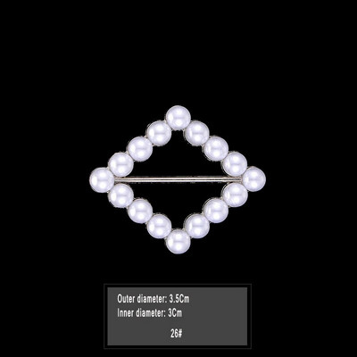 Uus mood nurga alläär talje sõlmitud prossid Kristallpärlmetallist Hijab Sall Ring Nööpsärk T-särk Fikseeritud pandlaga aksessuaarid