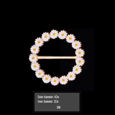 Uus mood nurga alläär talje sõlmitud prossid Kristallpärlmetallist Hijab Sall Ring Nööpsärk T-särk Fikseeritud pandlaga aksessuaarid