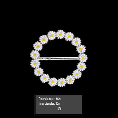 Uus mood nurga alläär talje sõlmitud prossid Kristallpärlmetallist Hijab Sall Ring Nööpsärk T-särk Fikseeritud pandlaga aksessuaarid