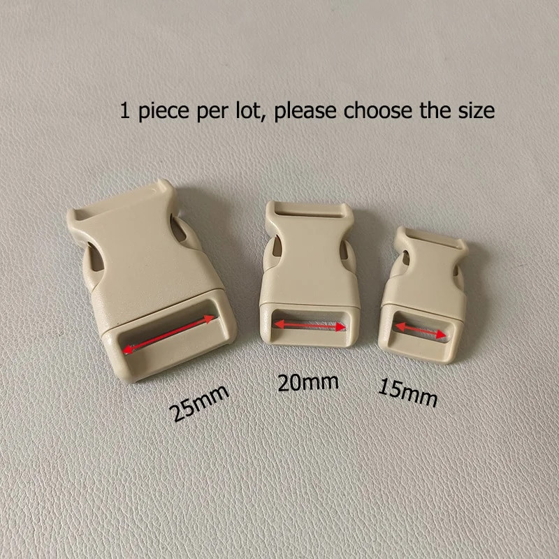 1 vnt / pakuotė Spalvinga plastikinė lenkta atsegama sagtis, skirta krepšio diržo diržams naminių šunų antkaklio kuprinė Paracord siuvimo priedai