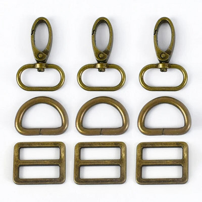 2 komplekti 16-38 mm metallist pandlad karabiin konks D rõngas koti rihm rihm Reguleerige liugur Koera kaelarihma klamber DIY riistvara koti tarvikud