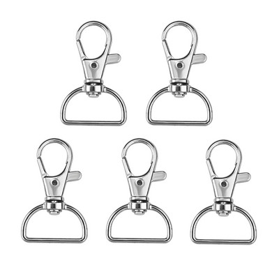 5 tk D-rõngastega pööratavad klambrid Paelad, nööpnõelad, võtmehoidja klambrikonks, metallist homaarist küünarnõelad võtmehoidjate meisterdamiseks õmblemiseks