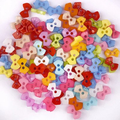 100 vnt Mini mygtukai Plastikiniai lėlių drabužiai Apvalios sagtys Rankų darbo animacinių filmų drabužių siuvimo rankdarbiai.