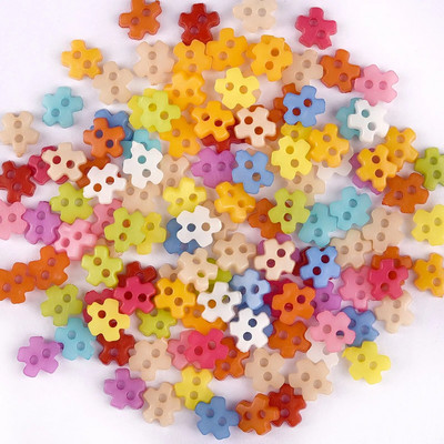 100 vnt Mini mygtukai Plastikiniai lėlių drabužiai Apvalios sagtys Rankų darbo animacinių filmų drabužių siuvimo rankdarbiai.