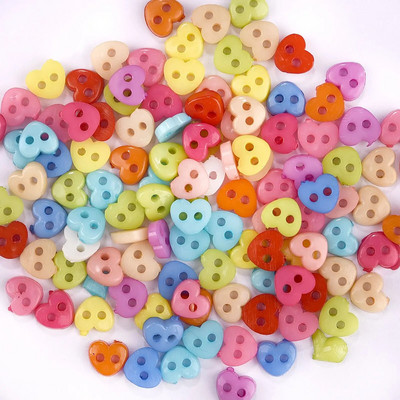 100 vnt Mini mygtukai Plastikiniai lėlių drabužiai Apvalios sagtys Rankų darbo animacinių filmų drabužių siuvimo rankdarbiai.