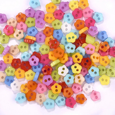 100 vnt Mini mygtukai Plastikiniai lėlių drabužiai Apvalios sagtys Rankų darbo animacinių filmų drabužių siuvimo rankdarbiai.