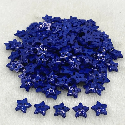 Noi culori 12mm-15mm-20mm Steaua cu cinci colțuri cu nasturi cu doi ochi Nasturi de cusut din rășină Scrapbooking DIY multicolor