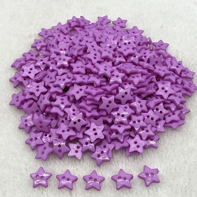 Noi culori 12mm-15mm-20mm Steaua cu cinci colțuri cu nasturi cu doi ochi Nasturi de cusut din rășină Scrapbooking DIY multicolor