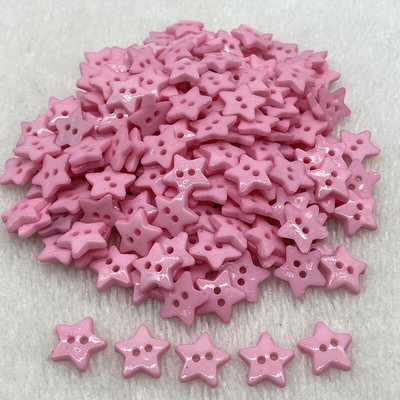 Noi culori 12mm-15mm-20mm Steaua cu cinci colțuri cu nasturi cu doi ochi Nasturi de cusut din rășină Scrapbooking DIY multicolor