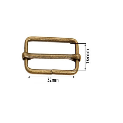 20 kom/lot Metalne četvrtaste prstenaste kopče Remen za podešavanje klizača za torbe Odjevni predmeti Kožni dodaci DIY ručni rad