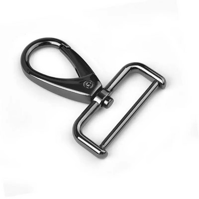 1 τεμ. Μεταλλικό αποσπώμενο άγκιστρο με κουμπωτό αγκίστρια με κλιπ σκανδάλης πόρπες για δερμάτινο λουράκι/μπρελόκ ζώνης Γάντζοι για λουρί κατοικίδιων με ιμάντες 5 μεγεθών