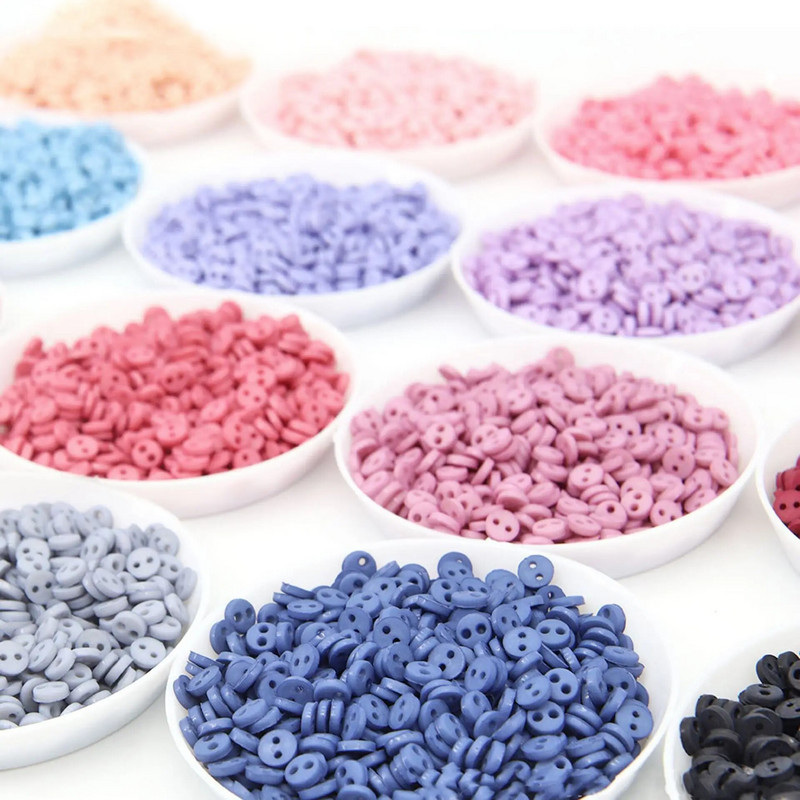 100 tk mininööbid 4 mm vaigust nuku riided ümmargused pandlad nupud käsitsi valmistatud multifilmi rõivaste õmblemiseks ise-meisterdades käsitöö näputöö