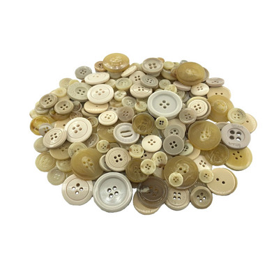 100Pcs 1-3cm Στρογγυλά κουμπιά ρητίνης Mixed Color Button Kids Manual Button Painting 2/4 Holes button for DIY Craft Sewing Accessories