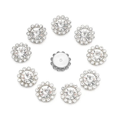 10 vnt 14 mm saulėgrąžų formos kalnų krištolinio akmens sagos krištolinis stiklas, akmuo, drabužiai, dekoracijos, siuvimo sagos, drabužių priedai