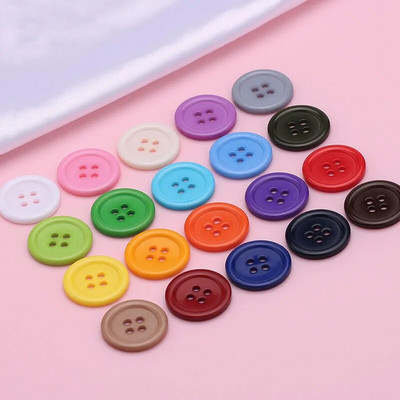 10pcs 9-30mm Round Resin Buttons For Handwork DIY Scrapbooking Crafts Sewing Accessories Clothing Garment Sweater Coat Supplies