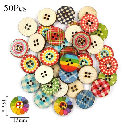 50 tk 15x12mm punane südamenupp lastele 2 auguga dekoratiivsed puidust nööbid riiete jaoks Õmblustarvikud Scrapbooking käsitöö DIY