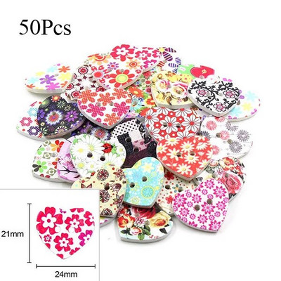 50 tk 15x12mm punane südamenupp lastele 2 auguga dekoratiivsed puidust nööbid riiete jaoks Õmblustarvikud Scrapbooking käsitöö DIY