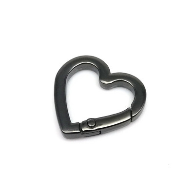 Inel O de primăvară în formă de inimă Geantă din piele care se poate deschide Geantă de mână Cureaua Cataramă Carabinier Conectează cheie Lanț pentru câine Închizătoare cu cleme Cârlig de declanșare