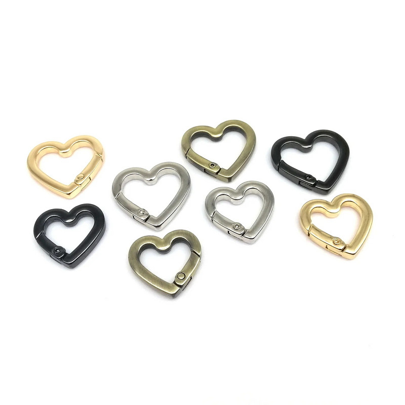 Opružni O prsten u obliku srca Kožna torba koja se može otvoriti Ručna torba Remen Kopča Karabiner Connect Key Lanac za pse Kopča Okidač Kuka