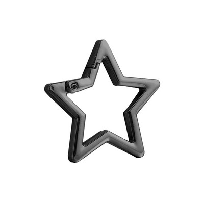 Închizătoare cu arc în formă de stea goală, carabinier din metal, breloc pentru geantă, cârlig cu clemă, lanț pentru câine, conector pentru cataramă, accesorii pentru bijuterii DIY