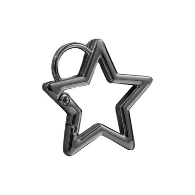Închizătoare cu arc în formă de stea goală, carabinier din metal, breloc pentru geantă, cârlig cu clemă, lanț pentru câine, conector pentru cataramă, accesorii pentru bijuterii DIY