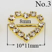 Visoka kvaliteta! 10kom Pozivnica sa zlatnim dijamantom Vrpca klizna kopča za Vrpce Potrepštine za vjenčanje Umotavanje poklona Mašna za kosu Centar